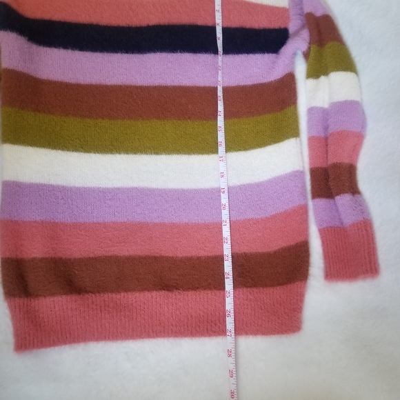 Caslon Womens Striped Cozy Turtleneck Knit Sweater - Picture 9 of 9